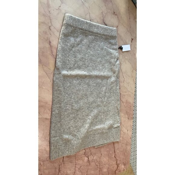 ASTR the Label Terry Knit Belmont Midi Skirt in Taupe Gray Marled Small New - Picture 8 of 16
